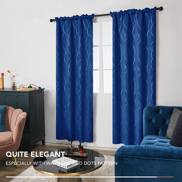 Red Barrel Studio® Flurin Polyester Blackout Curtain Pair Wayfair